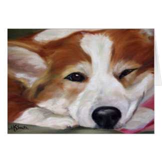 "The Day Is Done" Corgi Art