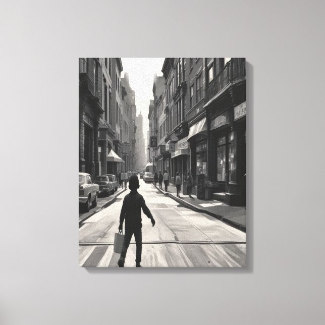 The Day Melted Sideways Canvas Print (Front)