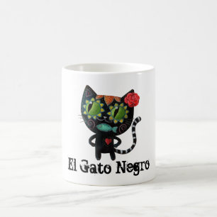 The Day of The Dead Black Cat Coffee Mug