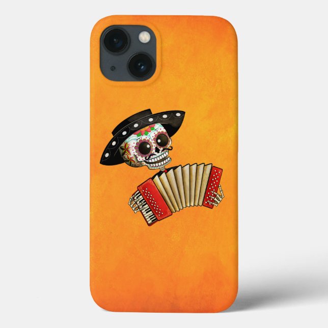 The Day of The Dead Skeleton El Mariachi Case-Mate iPhone Case (Back)