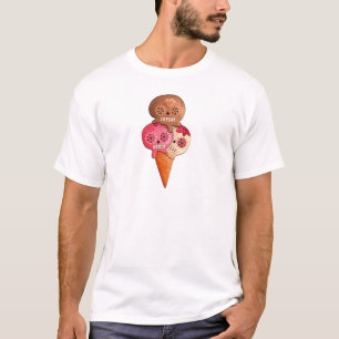 The Day of The Dead Sugar Skulls Ice Cream T-Shirt
