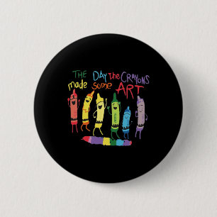 The Day The Crayons Quit Birthday Decorations Funn 6 Cm Round Badge