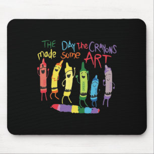 The Day The Crayons Quit Birthday Decorations Funn Mouse Mat