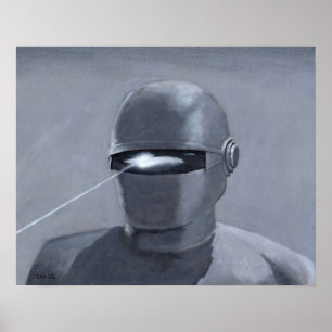 The Day the Earth Stood Still  Gort Acylic Paintin Poster