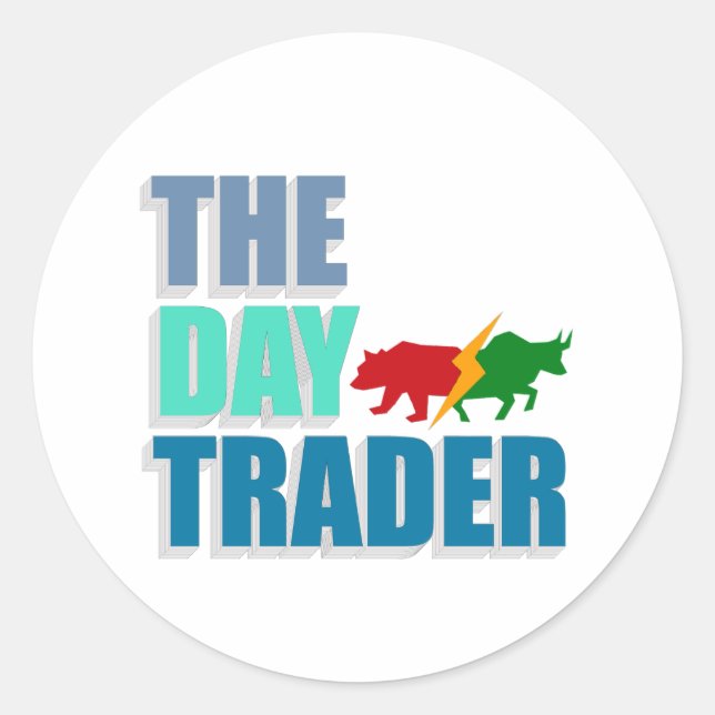 The Day Trader Sticker (Front)