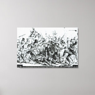 The Day We Celebrate,from 'Harpers Weekly'1867 Canvas Print