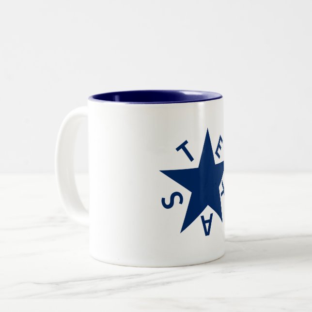 The De Zavala Mug (Republic of Texas flag) (Front Left)