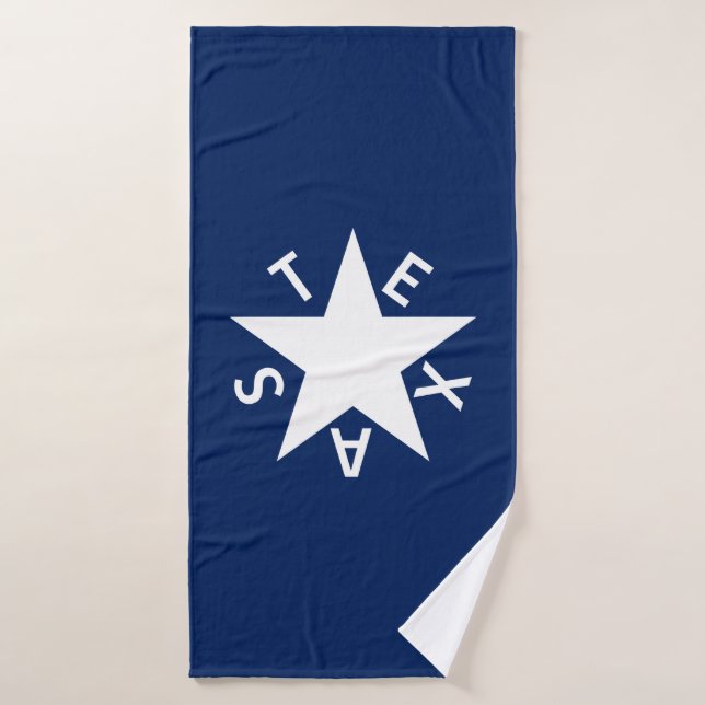 The De Zavala (Republic of Texas flag) Bath Towel (Bath Towel)