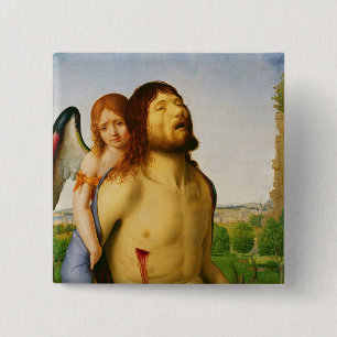 The Dead Christ Supported by an Angel, c.1475/78 15 Cm Square Badge