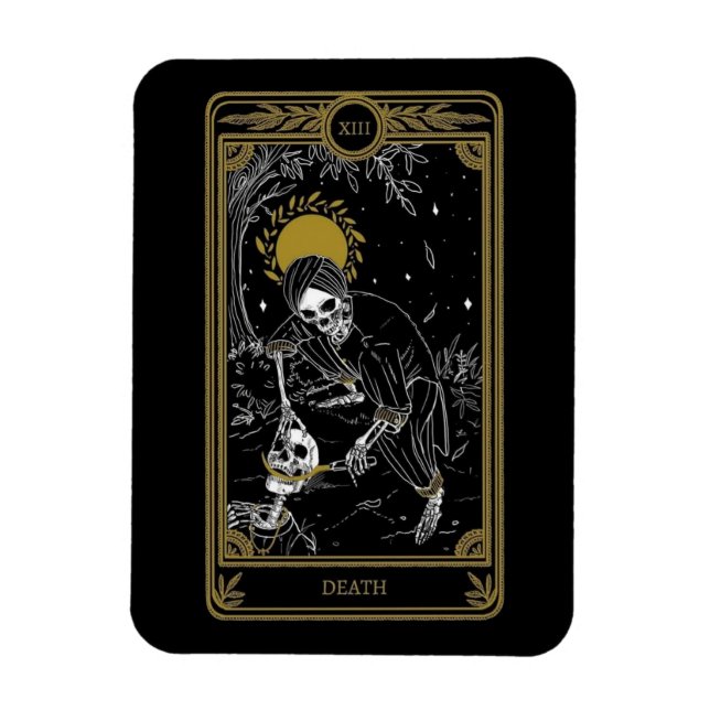 The Death Card Tarot Card Magnet (Vertical)