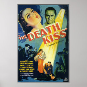 The Death Kiss Vintage Horror Movie Poster
