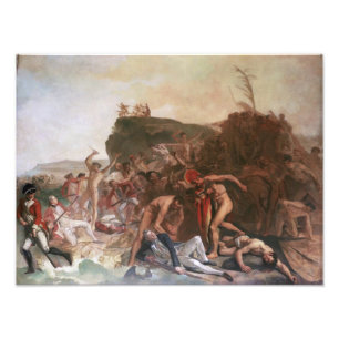 The Death of Captain Cook 12"x16" poster