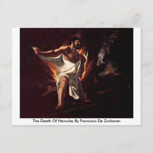 The Death Of Hercules By Francisco De Zurbaran Postcard