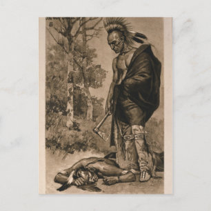 The Death of Pontiac by De Cost Smith Postcard