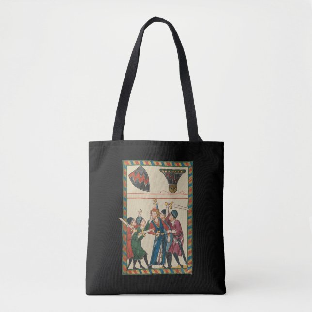 The Death Of Reinmar von Brennenberg Mediaeval Art Tote Bag (Front)