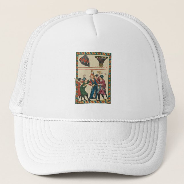 The Death Of Reinmar von Brennenberg Mediaeval Art Trucker Hat (Front)