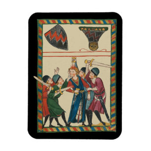 The Death Of Reinmar von Brennenberg Medieval Art Magnet