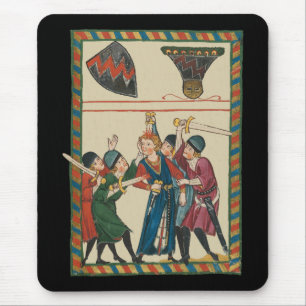 The Death Of Reinmar von Brennenberg Medieval Art Mouse Mat
