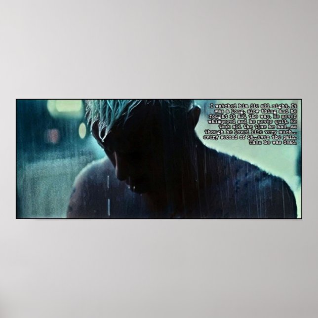 The Death of Roy Batty Poster (Front)
