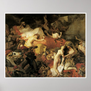 The Death of Sardanapalus, 1827 Poster