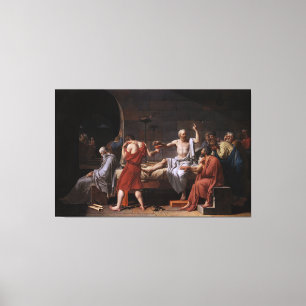 The Death of Socrates by Jacques Louis David Canvas Print