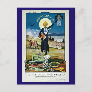 The Death of the Green Fairy, Absinthe Postcard