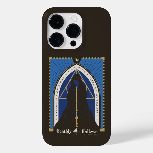 The Deathly Hallows Cloak, Wand, & Stone Case-Mate iPhone Case (Back)