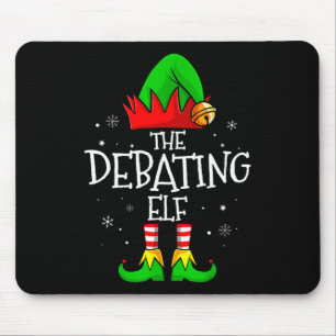 The Debating Elf Group Matching Family Christmas M Mouse Mat