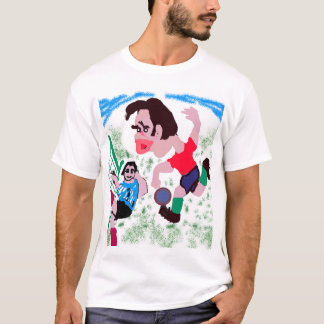 The Decisive Goal – Football Caricature T-Shirt