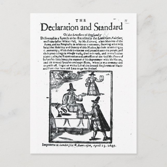 The Declaration and Standard of the Levellers Postcard (Front)