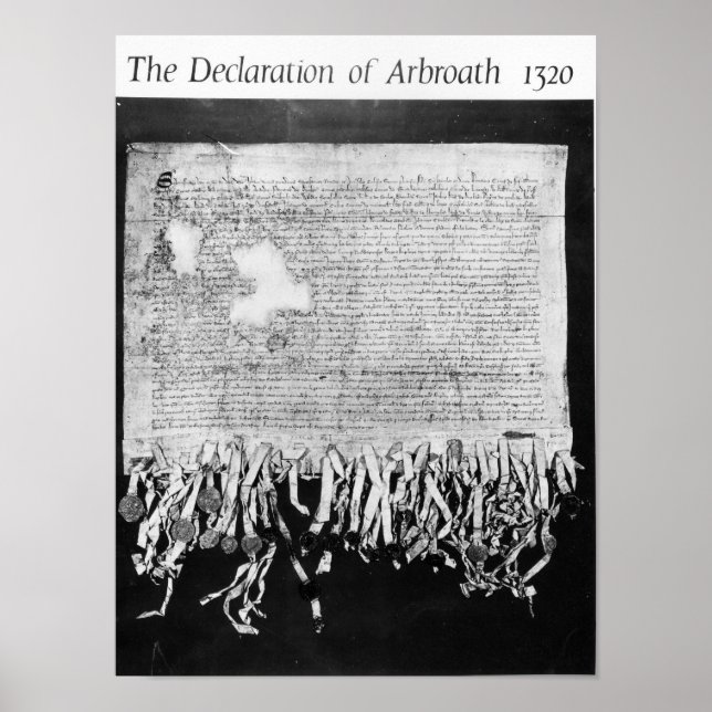 The Declaration of Arbroath, 6 April 1320 Poster (Front)