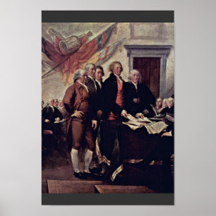 The Declaration Of Independence Detail By Trumbull Poster