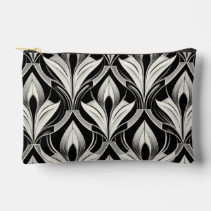 The Decorative Black & white Accessory Pouch