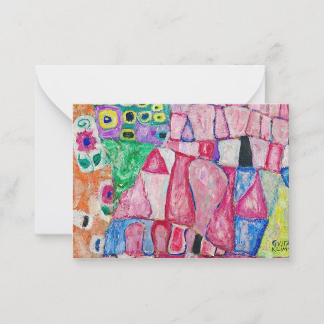 The Decorative Motifs by Gustav Klimt Card (Front)