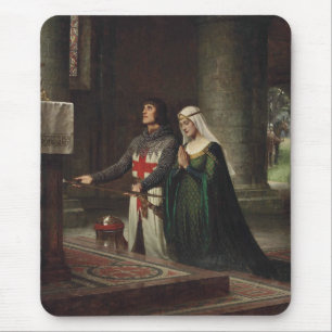 The Dedication (Mediaeval Knight and His Lady) Mouse Mat