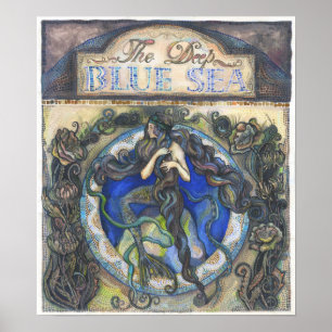 "The Deep Blue Sea"  poster - 40 cm x 46.2 cm