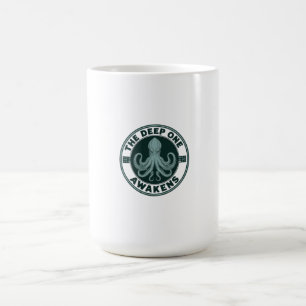 The Deep One Awakens Vintage Cthulhu Octopus Coffee Mug