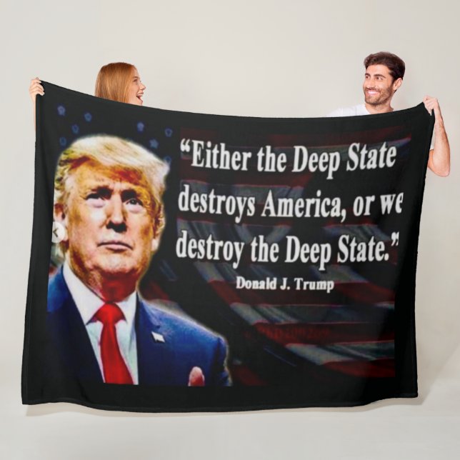 The DEEP STATE Fleece Blanket (In Situ)