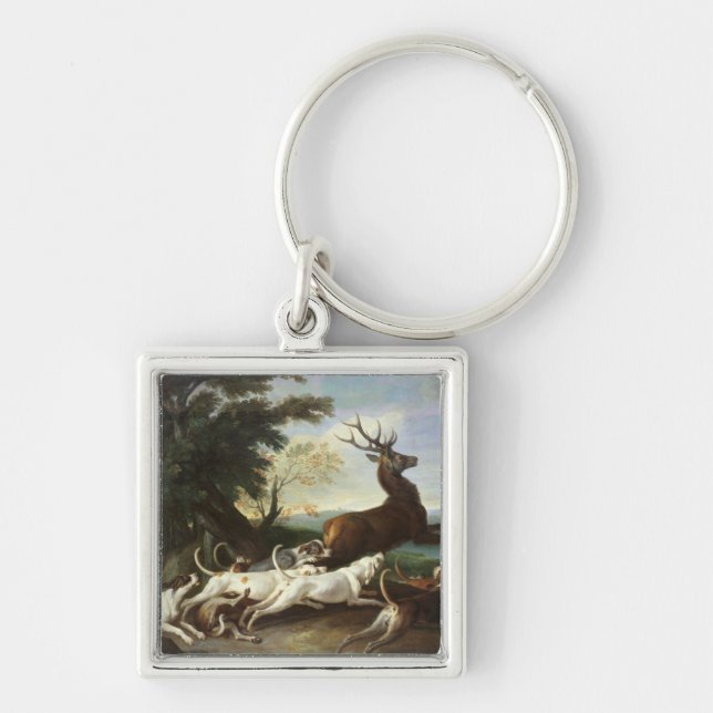The Deer Hunt, 1718 Key Ring (Front)