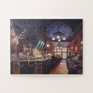 The Deer Pub - Typical Bar Scene In Ireland Jigsaw Puzzle