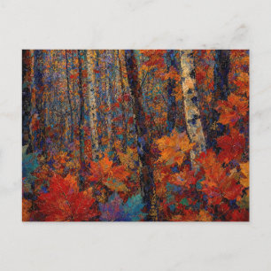 "The Deer’s Secret Path" – A Colourful Landscape Postcard