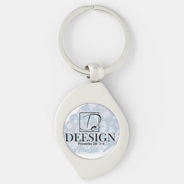 The Deesign Collective Button Key Ring (Front)