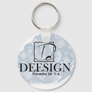 The Deesign Collective Button Key Ring