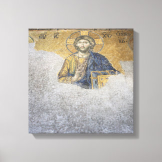 The Deesis Mosiac Upper Gallery Hagia Sophia Canvas Print