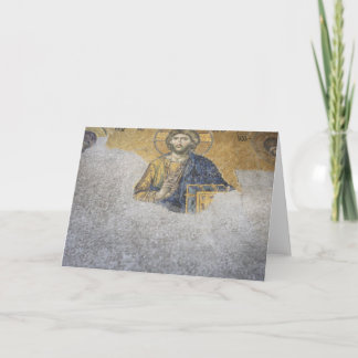 The Deesis Mosiac Upper Gallery Hagia Sophia Card