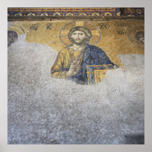 The Deesis Mosiac Upper Gallery Hagia Sophia Poster
