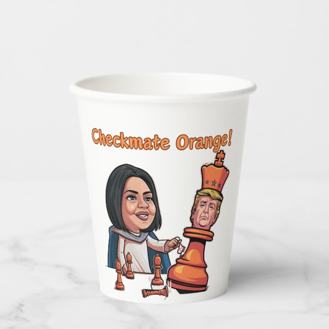 The Defeat Of The Orange King Paper Cups (Front)