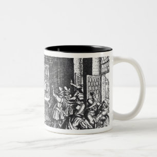 The Defenestration of Prague in 1618 Two-Tone Coffee Mug