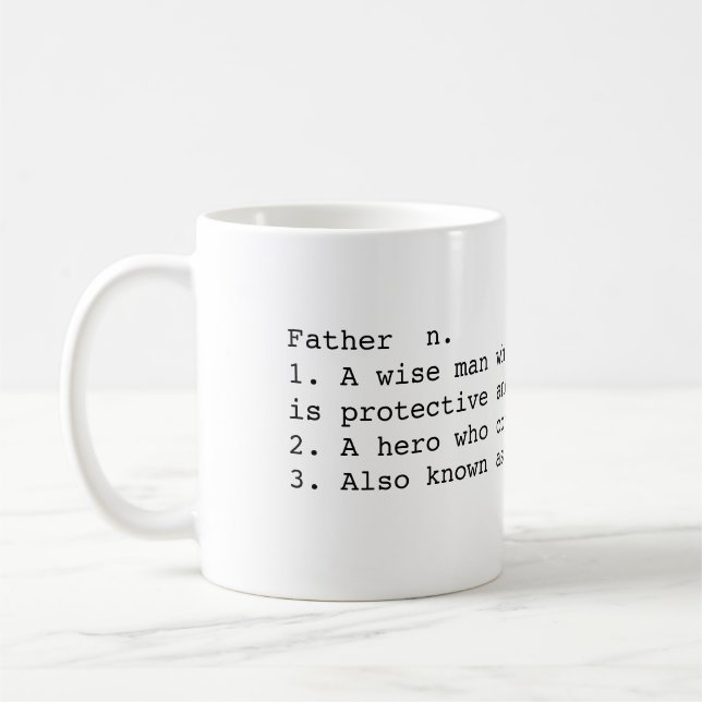 The Definition of dad Coffee Mug (Left)