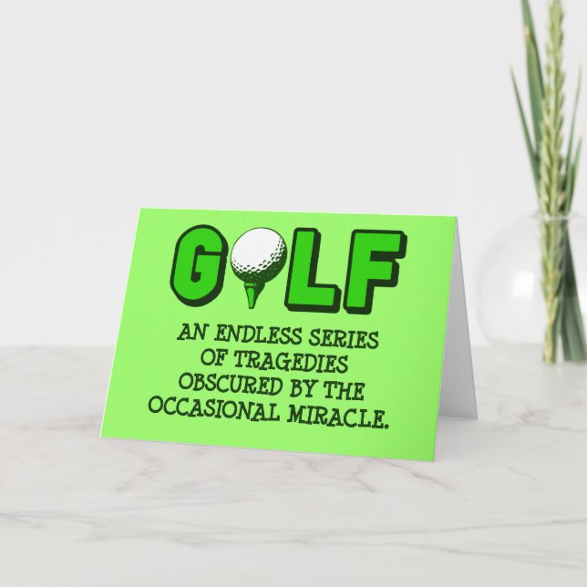 THE DEFINITION OF GOLF CARD (Front)
